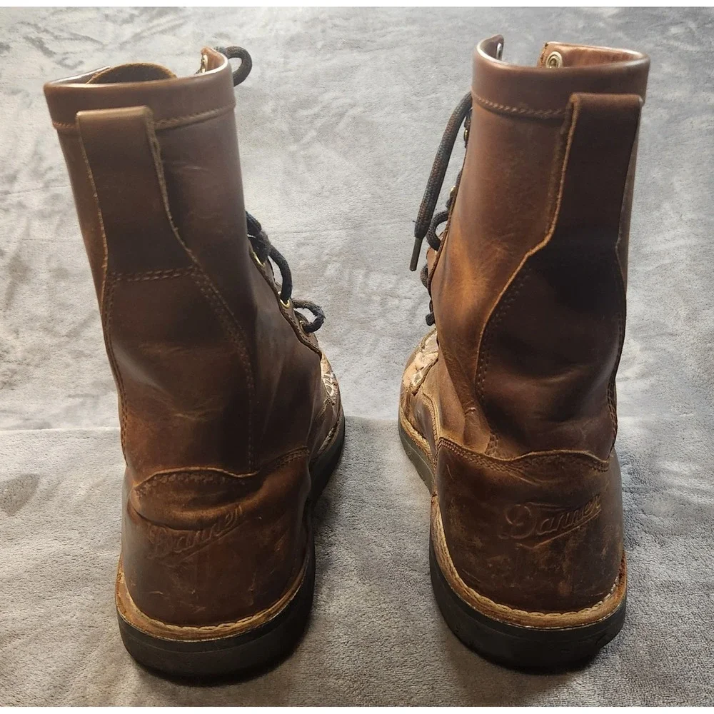 Danner Boots Mens 14 Brown Leather Bull Run Moc Toe 8